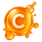 Illustratie die vitamine C verbeeldt